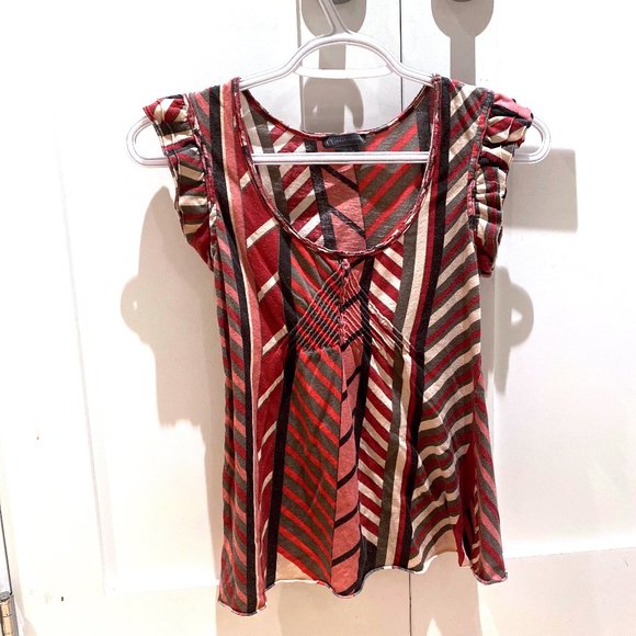 Armani Exchange Red Patterned Top - Picture 5 of 7